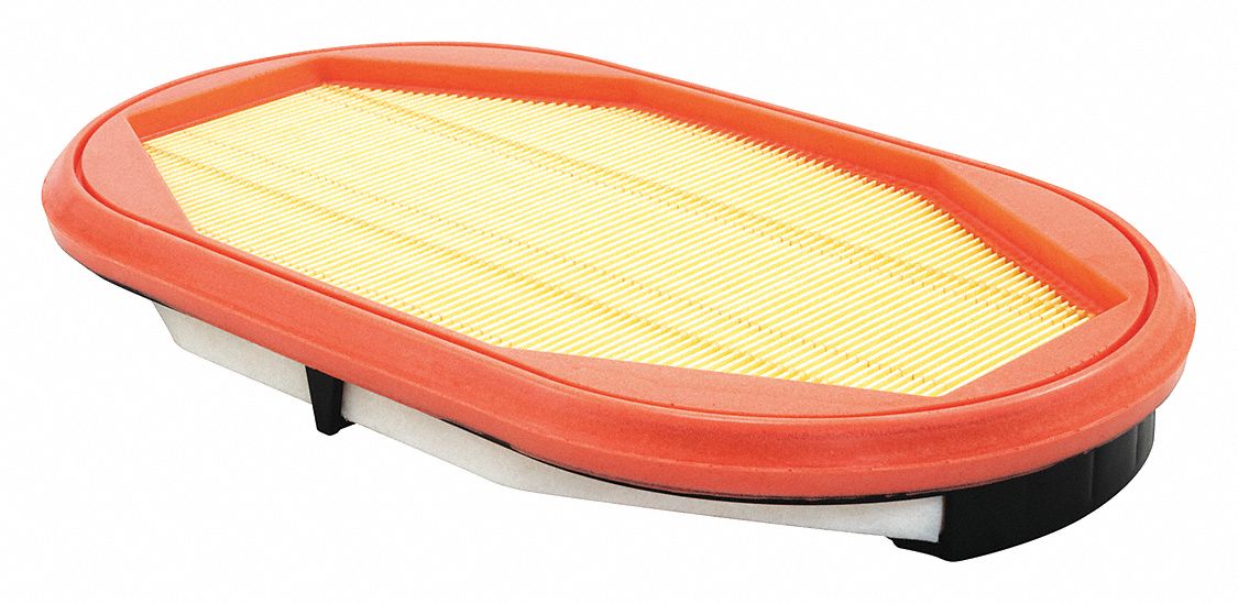 Automotive Air Filter: Panel, Engine, Rectangular, Panel, 11 21/32 in Overall Lg