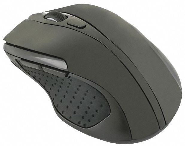 Mouse: Wireless, USB Connection, Black, 3 Buttons, Ergonomic Design