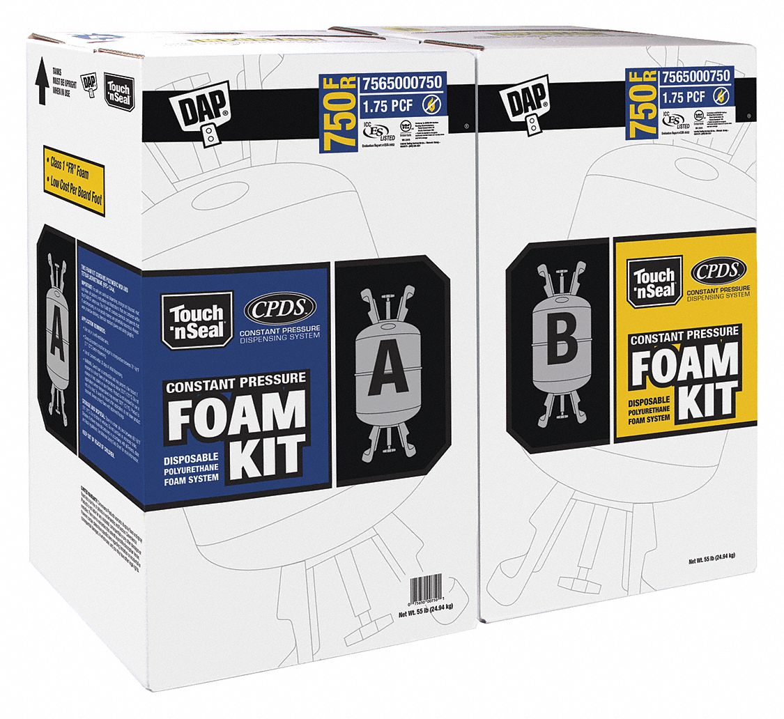 TOUCH 'N SEAL, 750 FR, Cream, Insulating Spray Foam Sealant 54ZJ28