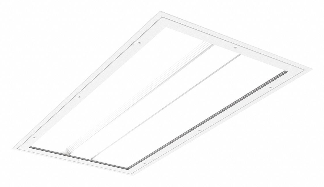 Recessed Troffer: Dimmable, 120 to 277V AC, Integrated LED, MediMode Behavioral