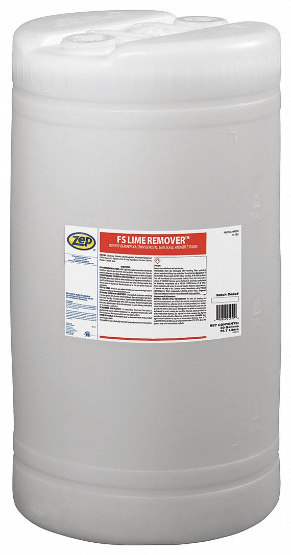 ZEP Lime and Scale Remover, 20 gal Container Size, Drum Container Type