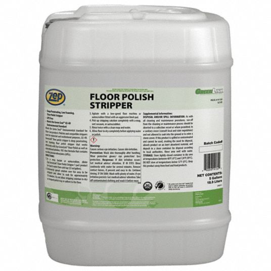 ZEP, Bucket, 5 gal Container Size, Floor Stripper - 54ZK15