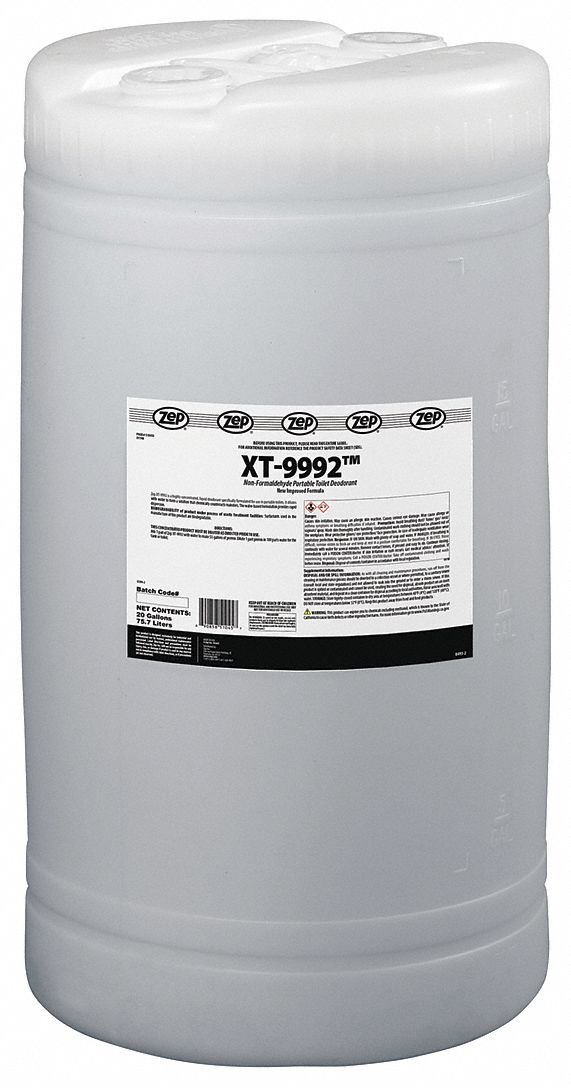 ZEP, Drum, 20 gal Container Size, Portable Toilet Deodorizer 54ZK60