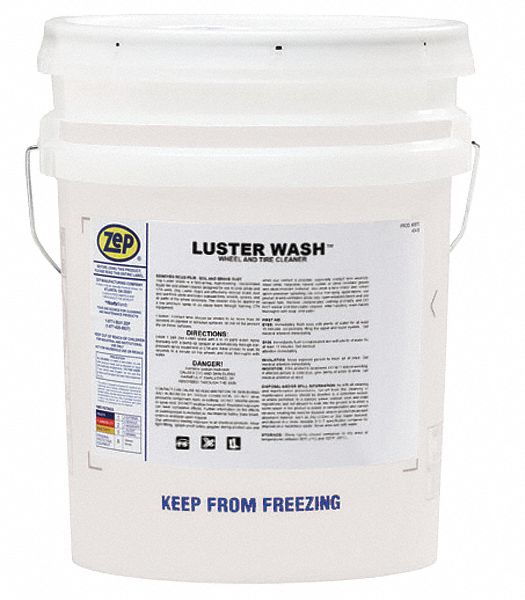 ZEP Vehicle Wash, Bucket, Clear, 5 gal., Liquid 54ZK8457635 Grainger