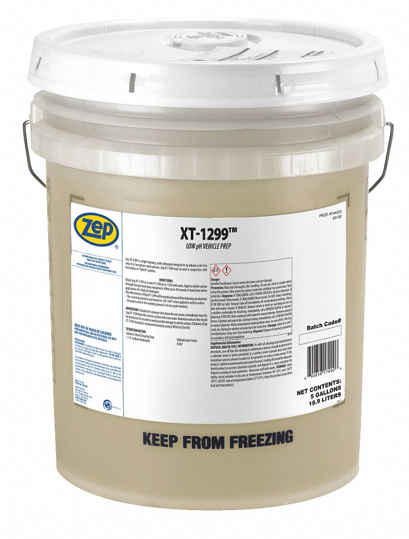 purin☆ ZEP, Concentrated Low pH Presoak (XT-1299), 5 gal, Vehicle Wash
