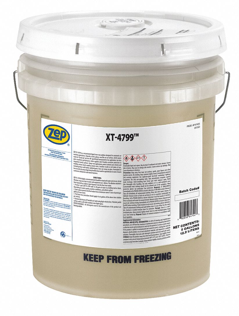 ZEP, Concentrated Drying Agent (XT-4799), 5 gal, Vehicle Wash