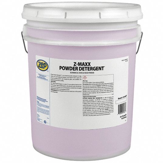 ZEP, Z-Maxx Powder Detergent, 35 lb, Vehicle Wash - 54ZL59|M96633