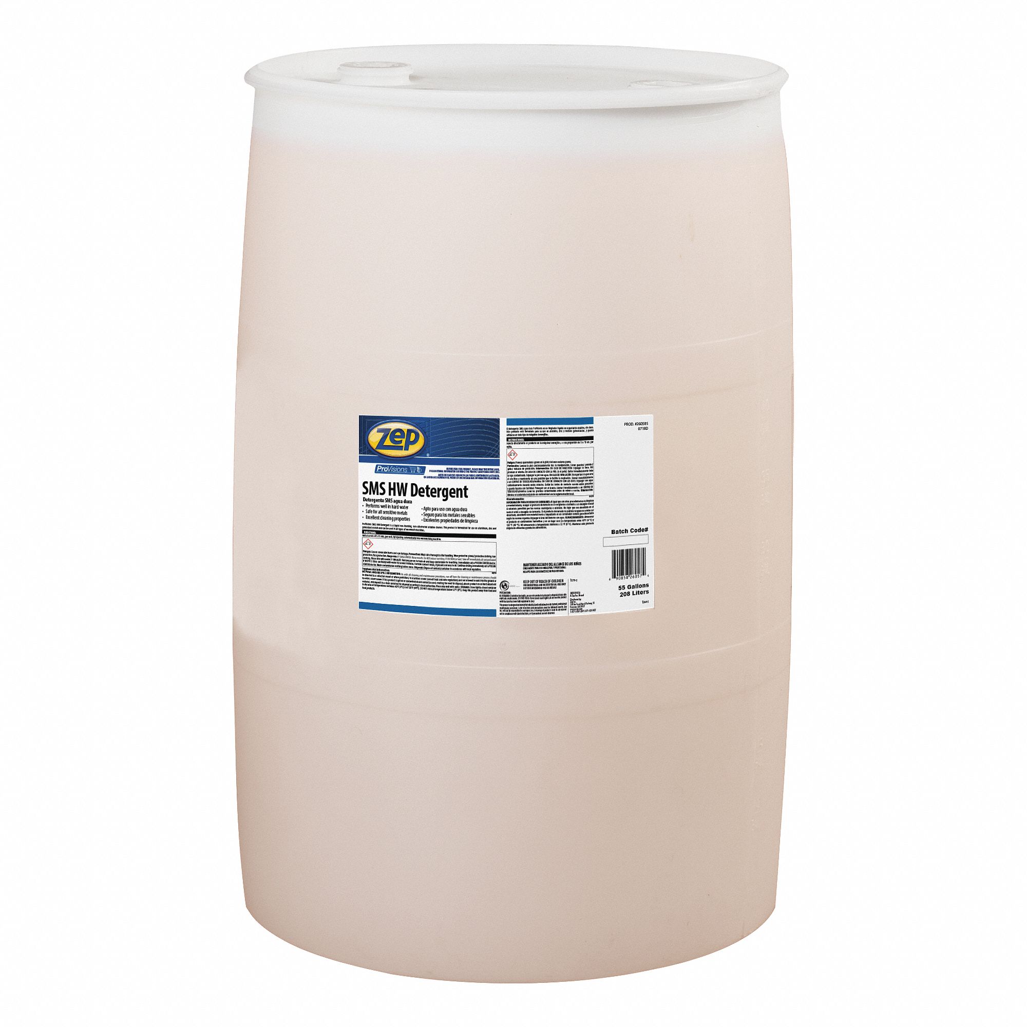ZEP, Liquid, Drum, Dishwasher Detergent 54ZL95260585 Grainger