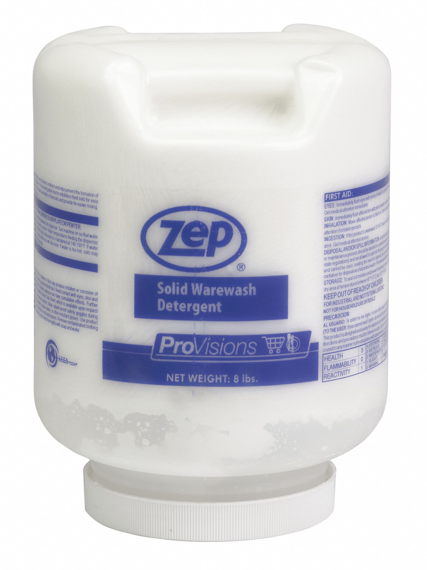 ZEP, Solid, Jar, Dishwasher Detergent 54ZL99269501 Grainger