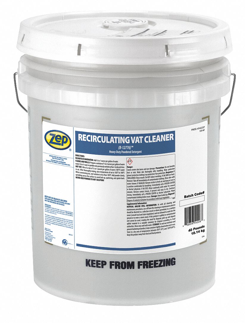 ZEP Hand Wash, Dishwashing Detergent, Cleaner Form Powder, 40 lb