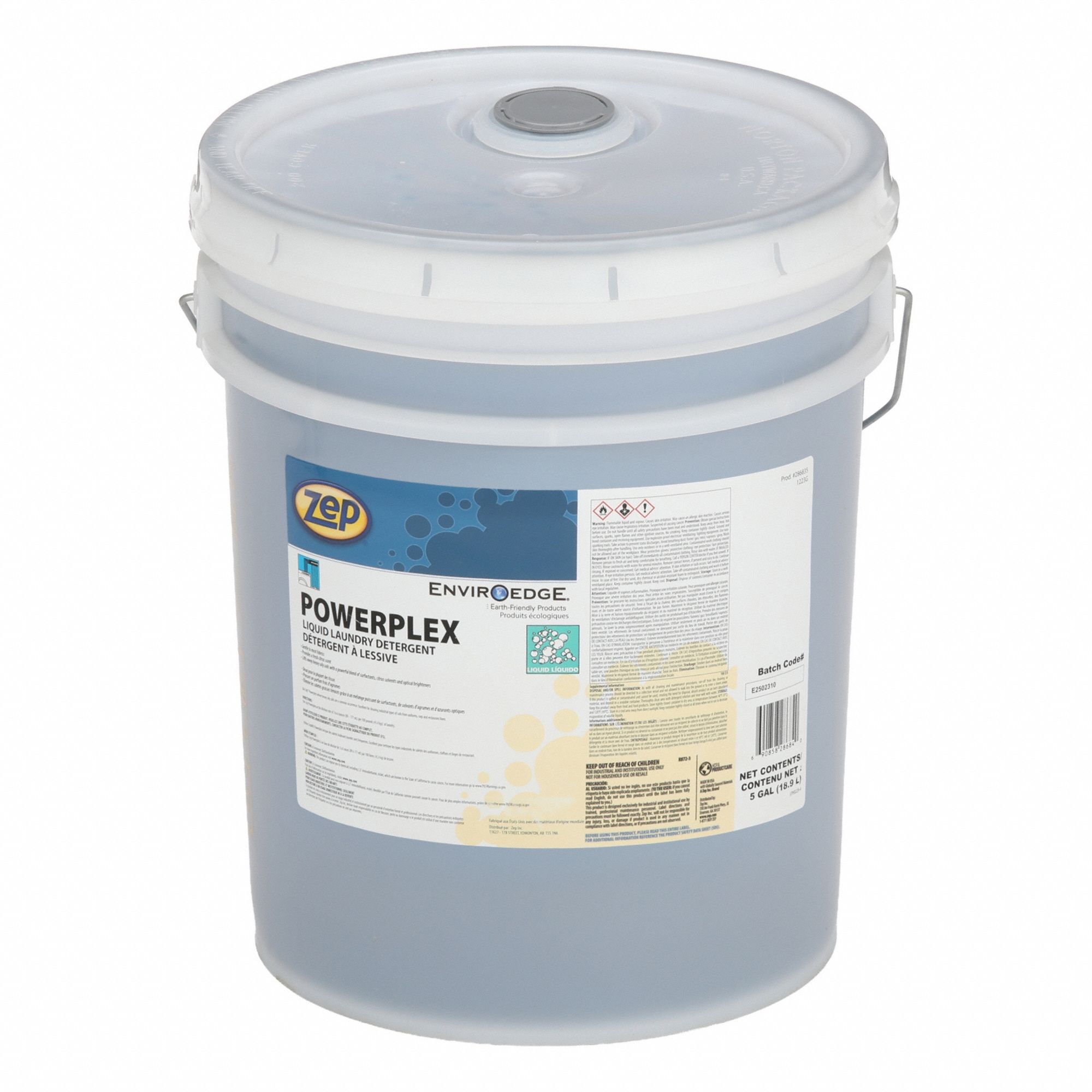 Laundry Detergent: Laundry Detergent, High Efficiency Compatibility, Bucket, 5 gal, Liquid