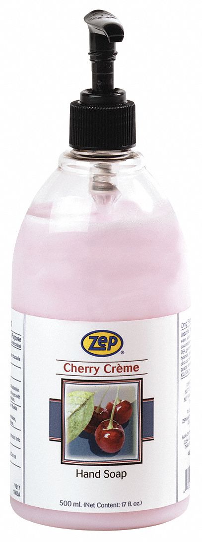 HAND SOAP, LIQUID, 550 ML, PUMP BOTTLE, CHERRY FRAGRANCE, MOISTURIZING, 12 PUMPS INCLUDED, 12 PK