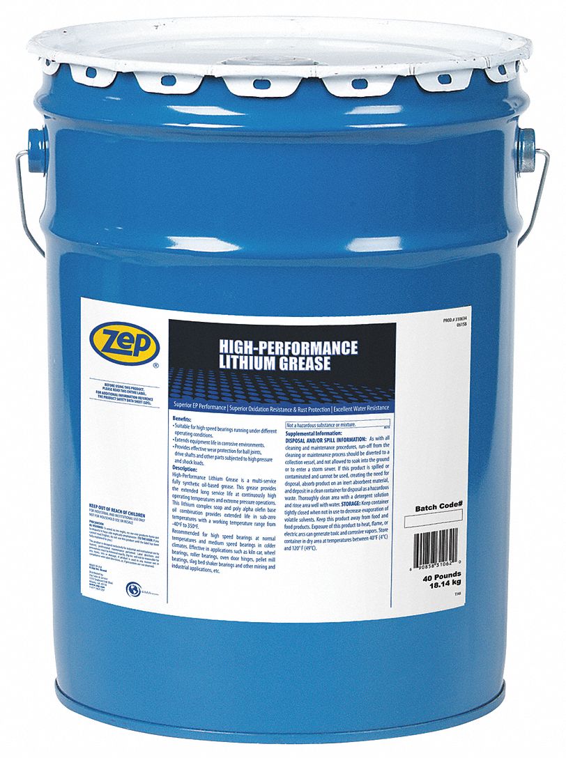 Lithium Complex, Blue, High Performance Grease 54ZN20310634 Grainger