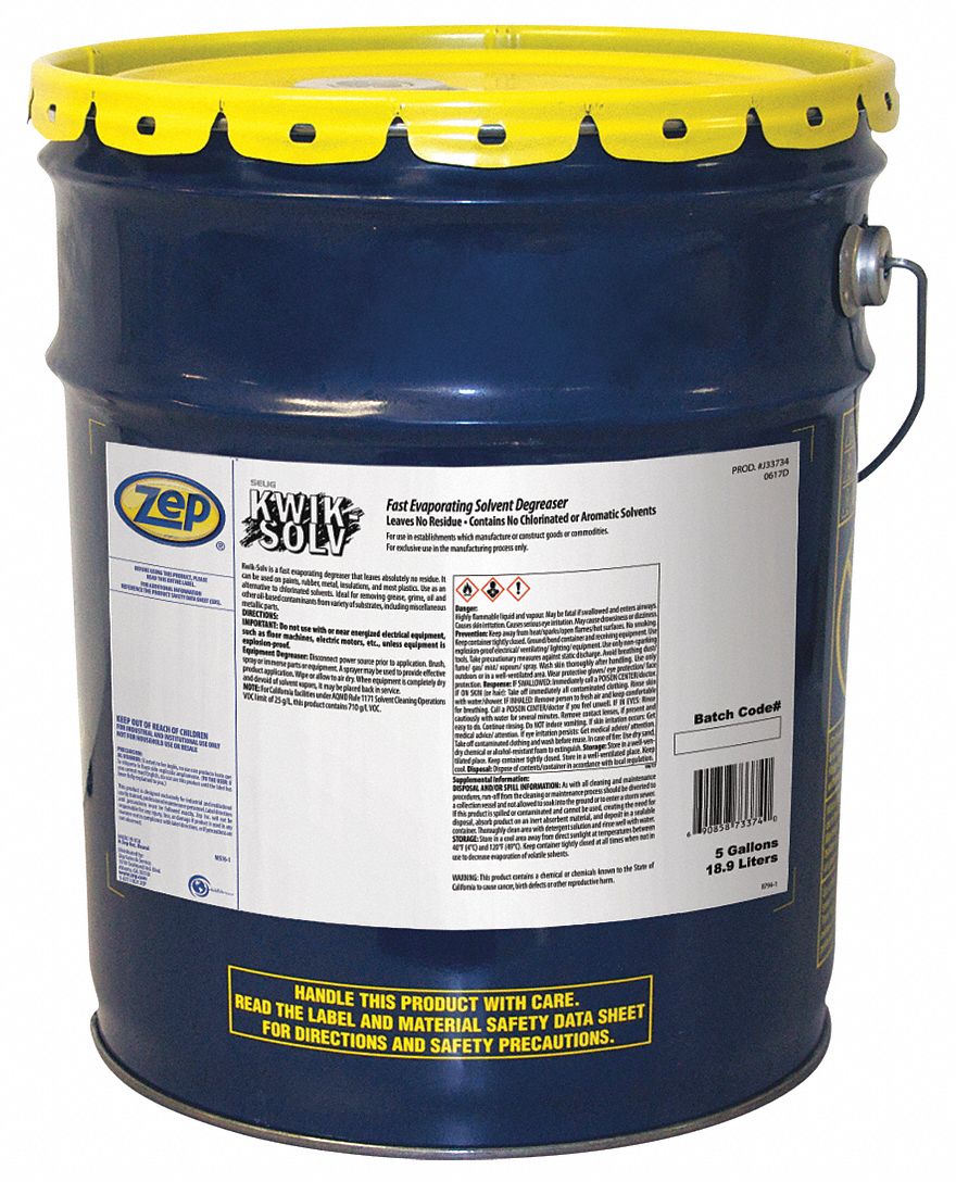 ZEP, Solvent Based, Bucket, Cleaner/Degreaser 54ZP21J33734 Grainger