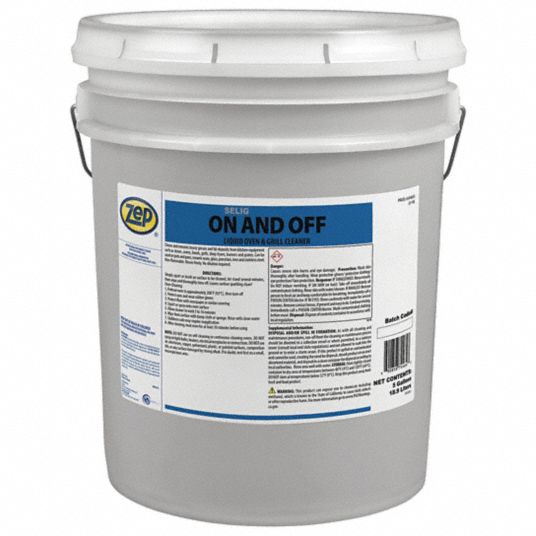 ZEP, Bucket, 5 gal, Oven and Grill Cleaner 54ZP60J44635 Grainger