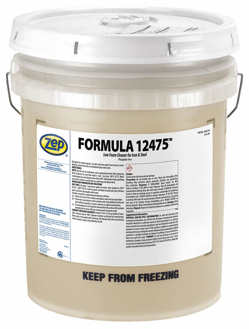 Low-Foam Cleaner: 40 lb Size, Yellow