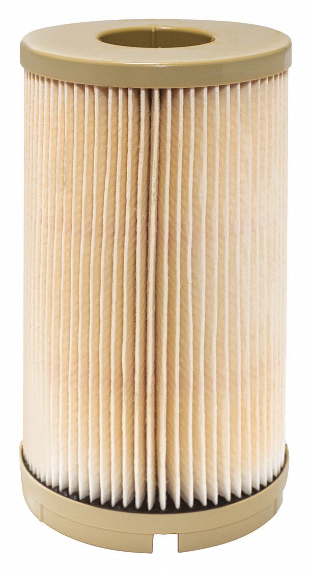 Fuel Filter Element: Cartridge, 4 1/8 in Outside Dia, 13/16 in Inside Dia, Diesel