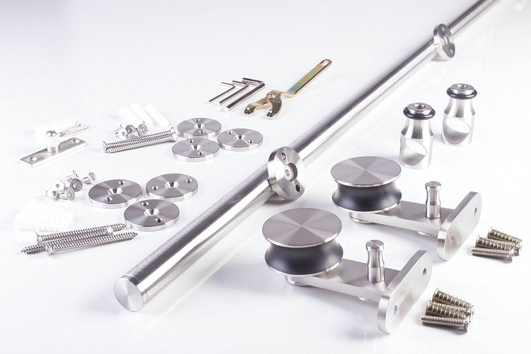 Track Kit: 78 3/4 in Lg, 2 1/8 in Wd, 4 3/8 in Ht, 220 lb Max Wt, Top