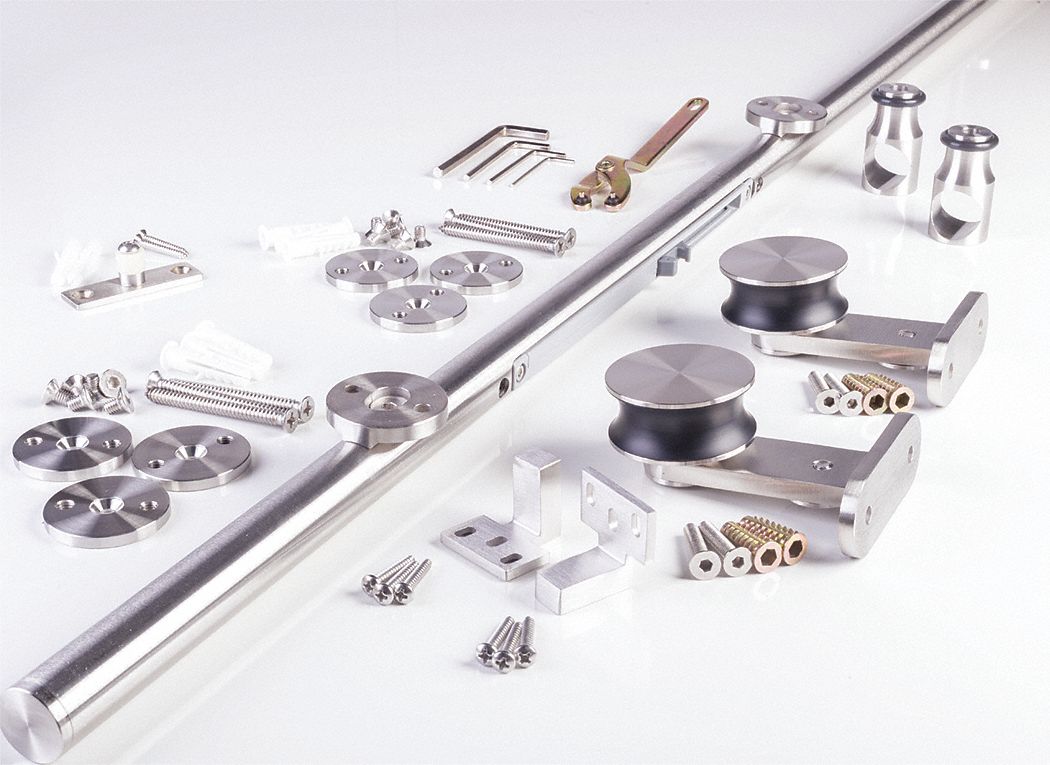 Track Kit: 78 3/4 in Lg, 2 1/8 in Wd, 4 3/8 in Ht, 220 lb Max Wt, Top