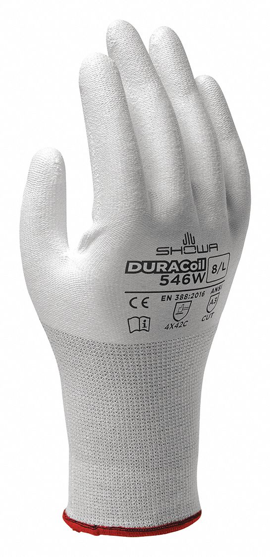 K2125 Coated Gloves White L PR