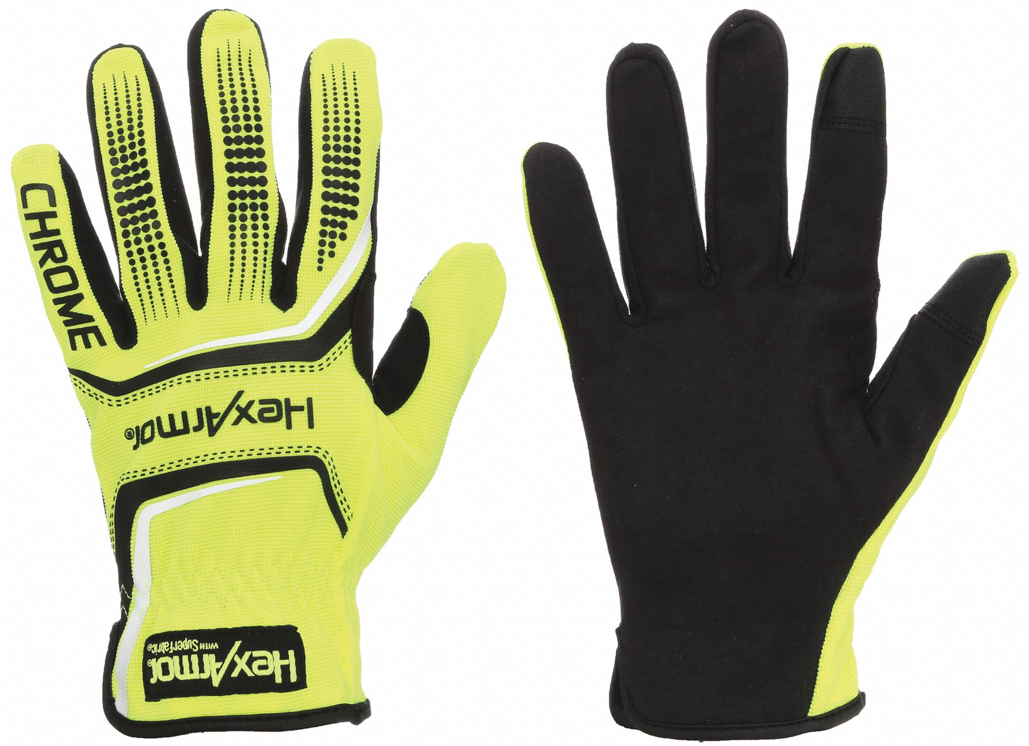 COATED GLOVES, XL (10), MECHANICS GLOVE, SYNTHETIC LEATHER, ANSI CUT LEVEL A8, LIME