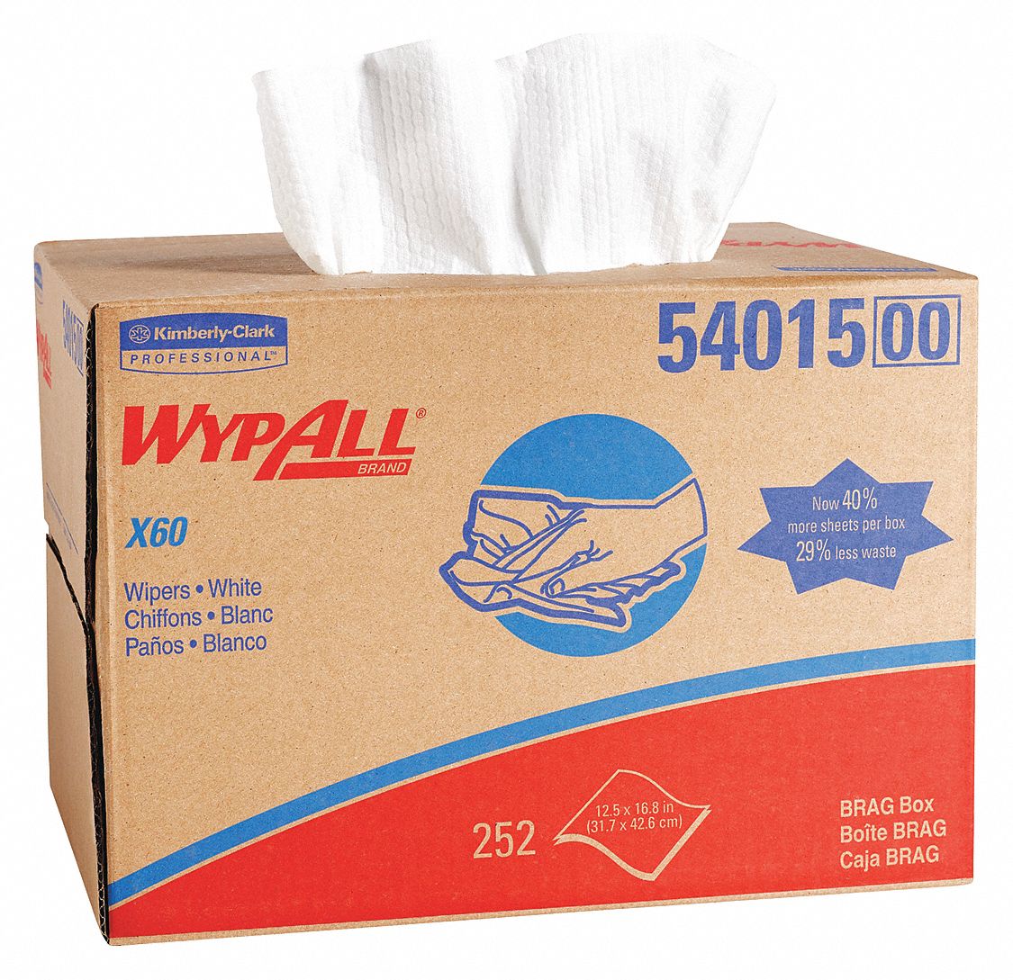 WYPALL Dry Wipe, WYPALL X60, 12-1/2