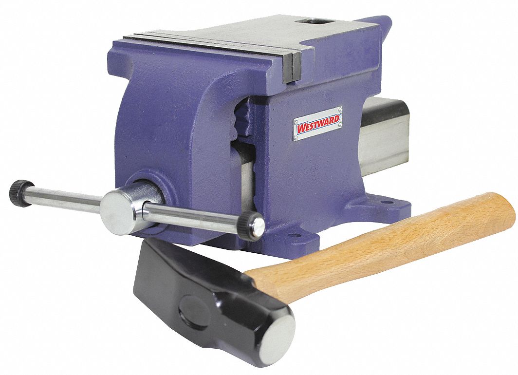 WESTWARD, 6 in Jaw Wd Vises, 6 in Max. Opening Vises, Combination