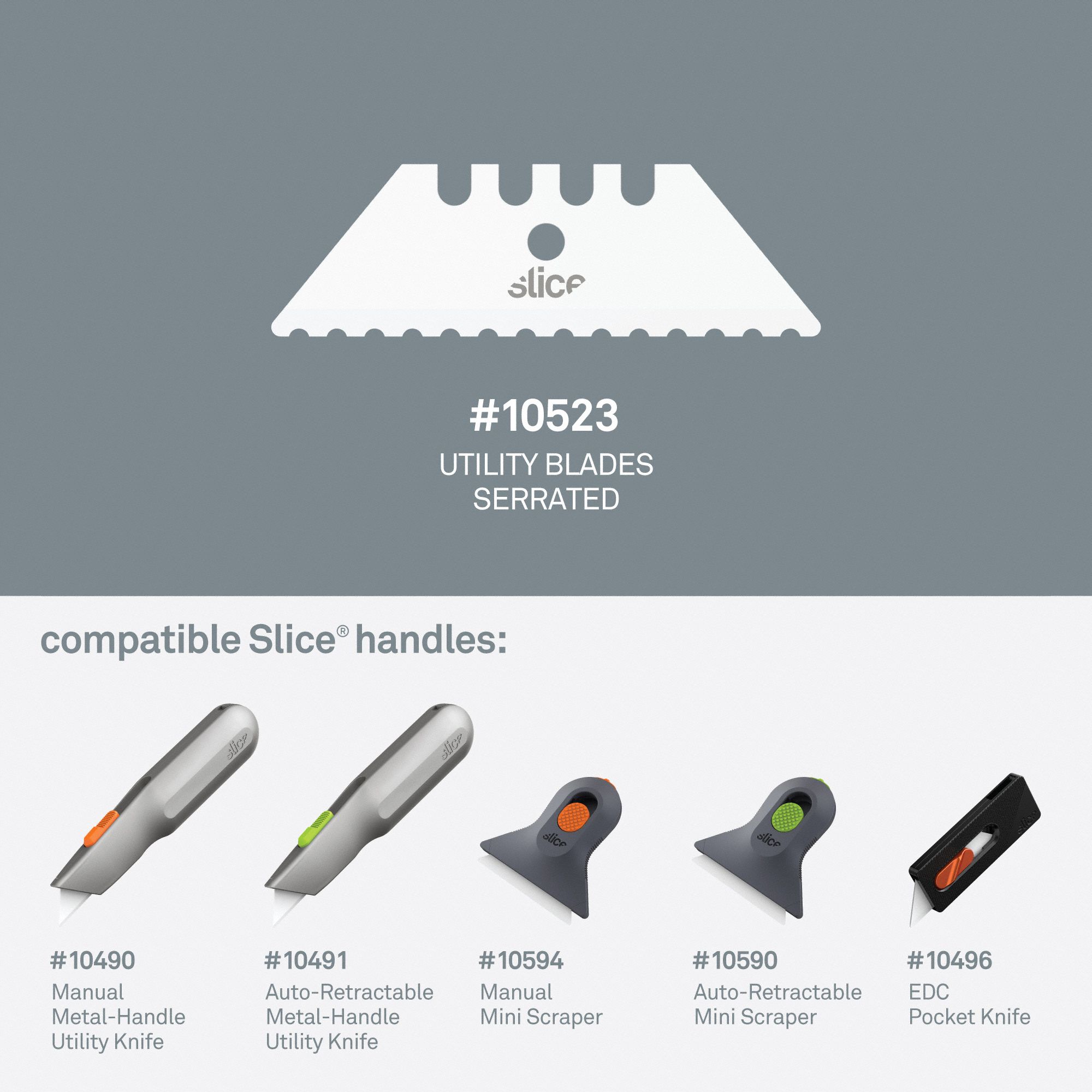 Auto-Retractable-Mini Blade Hides 1 Pack Slice 10590 Ceramic Utility