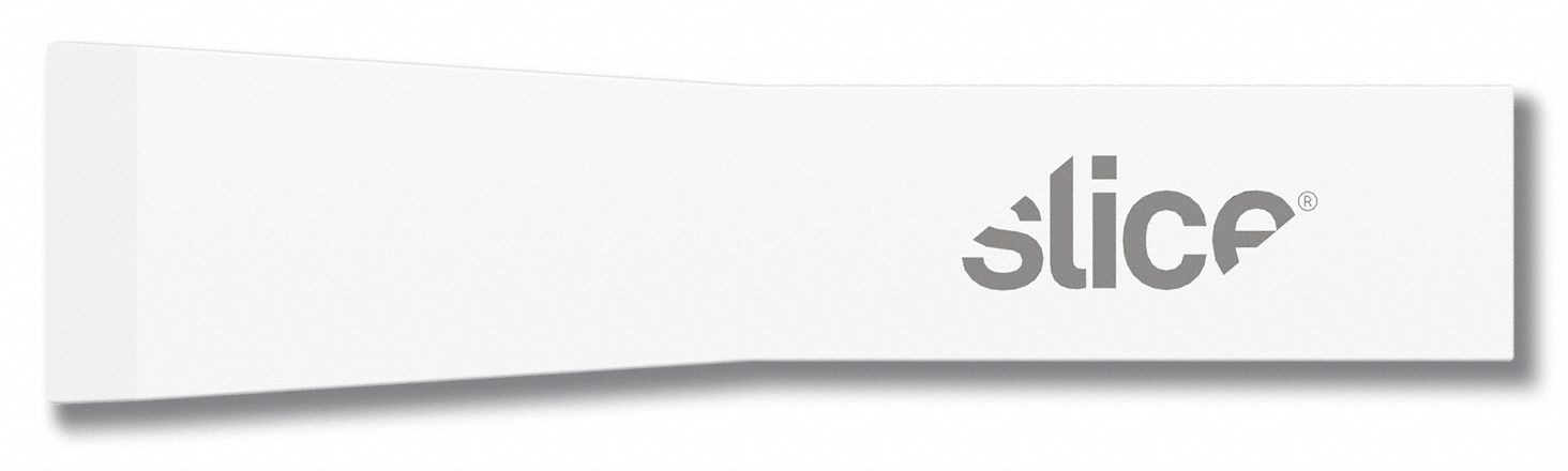 Precision Blade: 1 1/4 in Blade Lg, 0.8 mm Blade Thick, Ceramic, 1/4 in Blade Wd, Angled, 4 PK