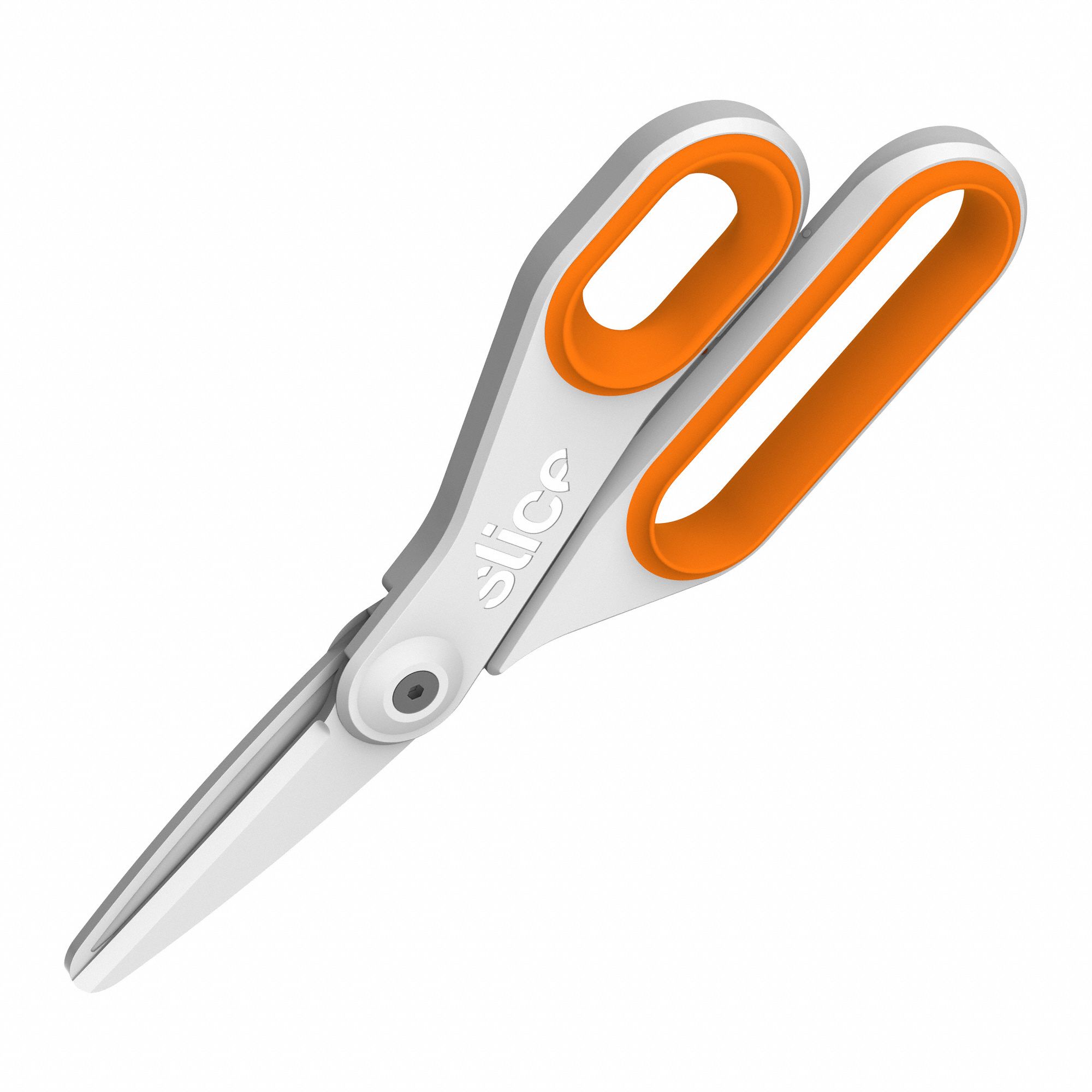 SLICE Scissors Ambidextrous, 7 3/4 in Overall Lg, Straight, Ceramic