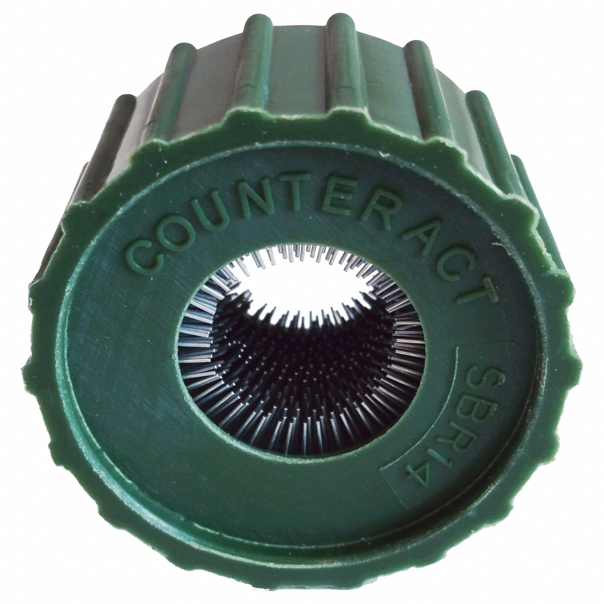 Stud Brush Replacement: Brush Head, 1/2 in Bristle Lg, 1/2 in Brush Head Wd, Firm, Green