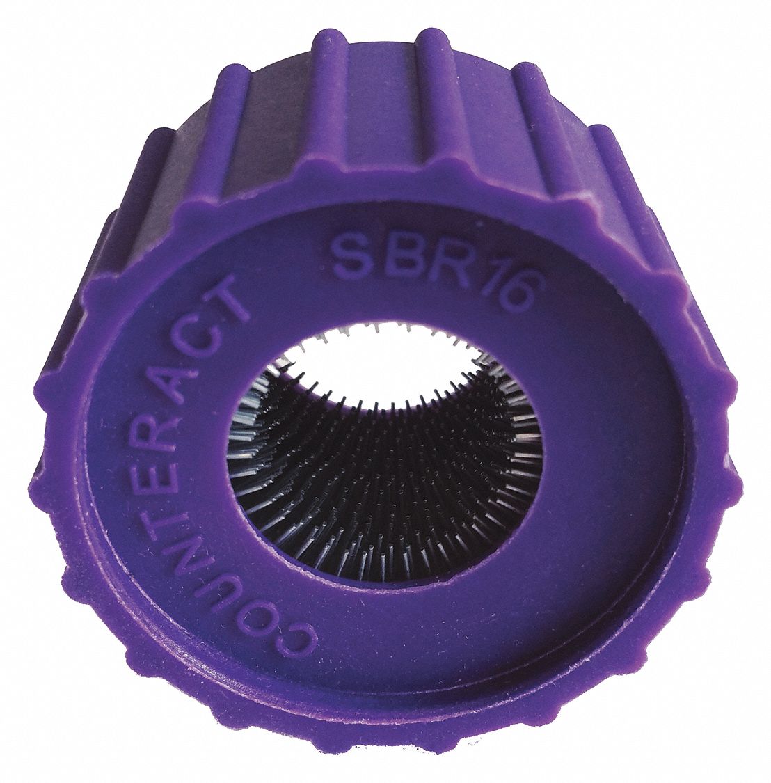 Stud Brush Replacement: 1 1/2 in Overall Lg, Purple