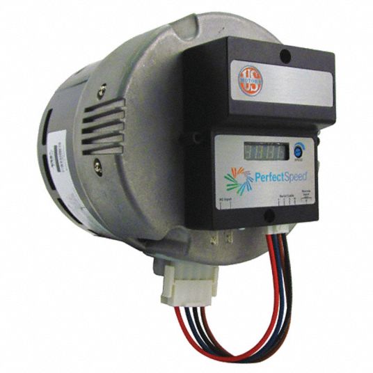 U.S. MOTORS ECM Direct Drive Blower Motor, 1/2, 1/3 HP, ECM, Nameplate