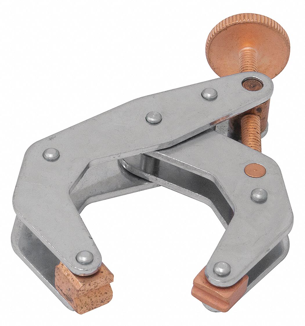 KANTTWIST Cantilever Clamp, Steel, Zinc Plated, 2 1/2 in Max. Opening