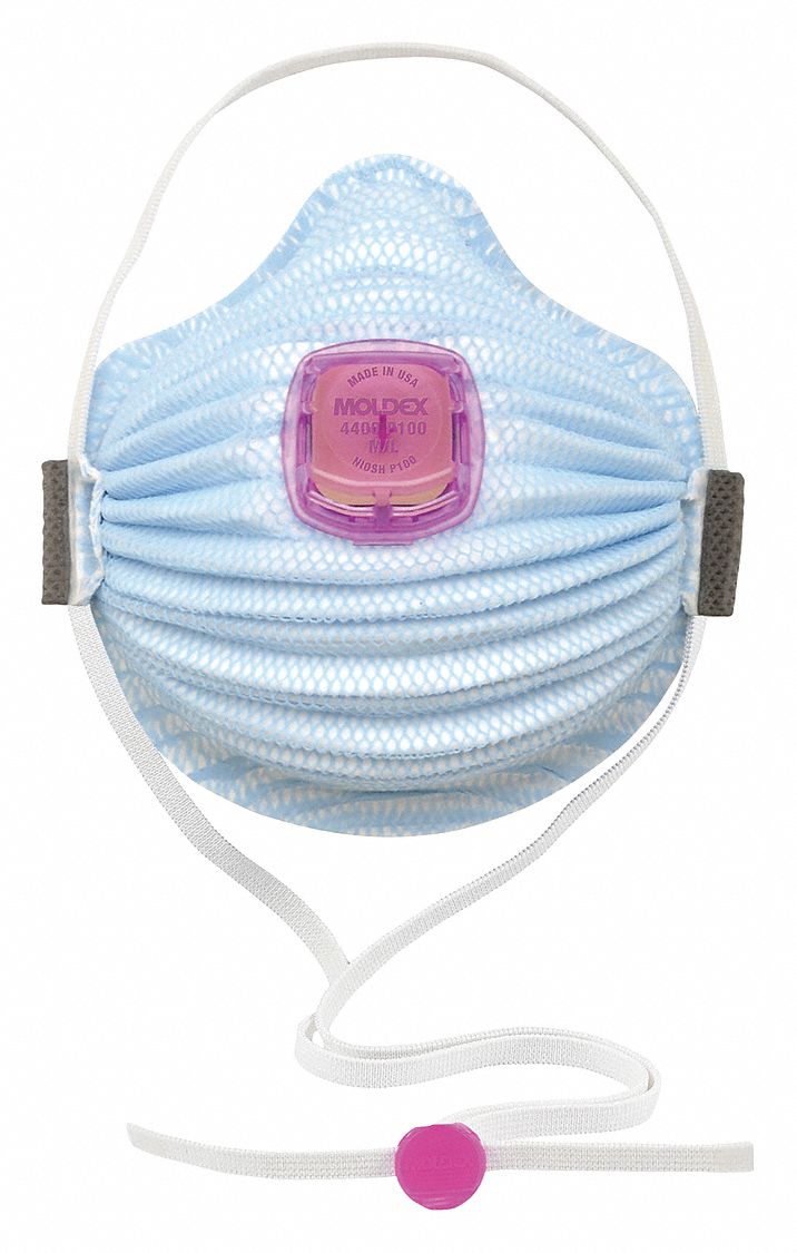 Disposable Respirator,  M,  P100,  PK 5