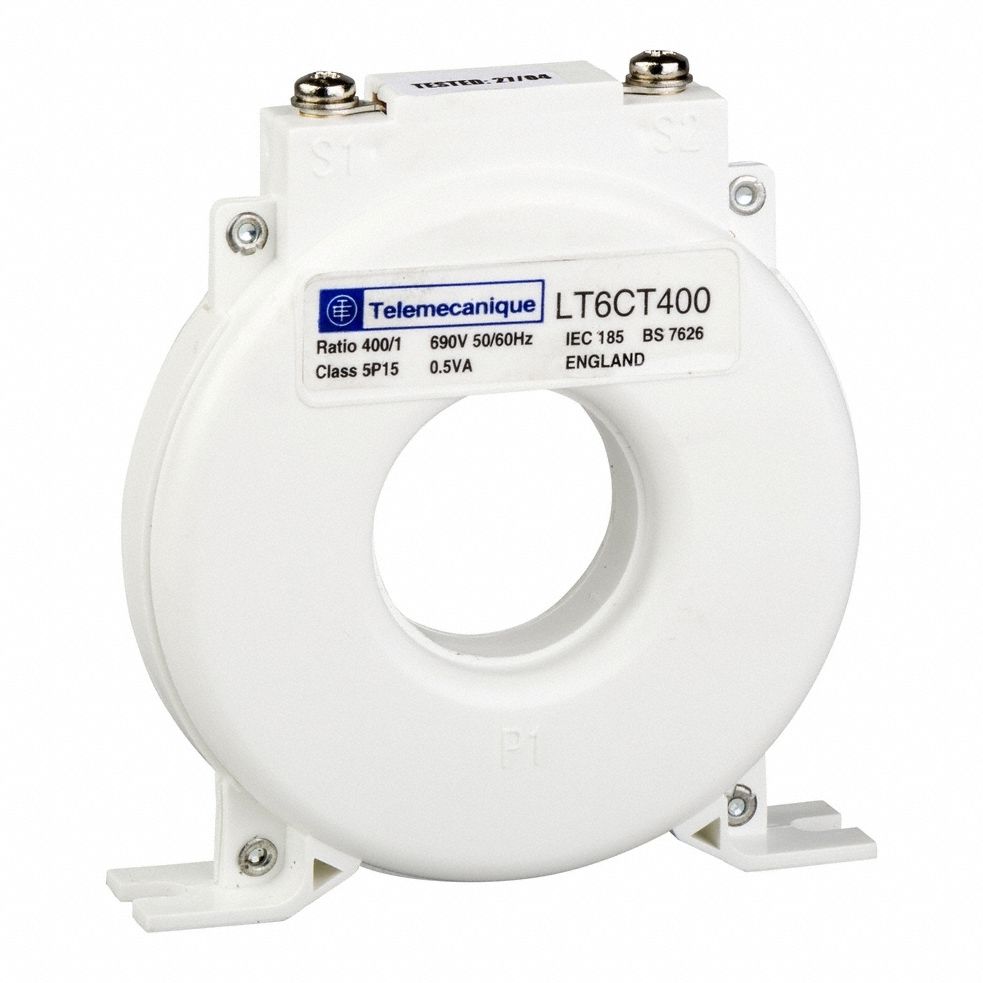 Solid Core Current Transformer: 400 A Primary Current - Max, Screw Terminal