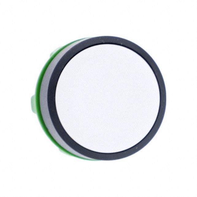 Flush Push Button: White, 22 mm Mounting Size, Non-Metallic, Momentary