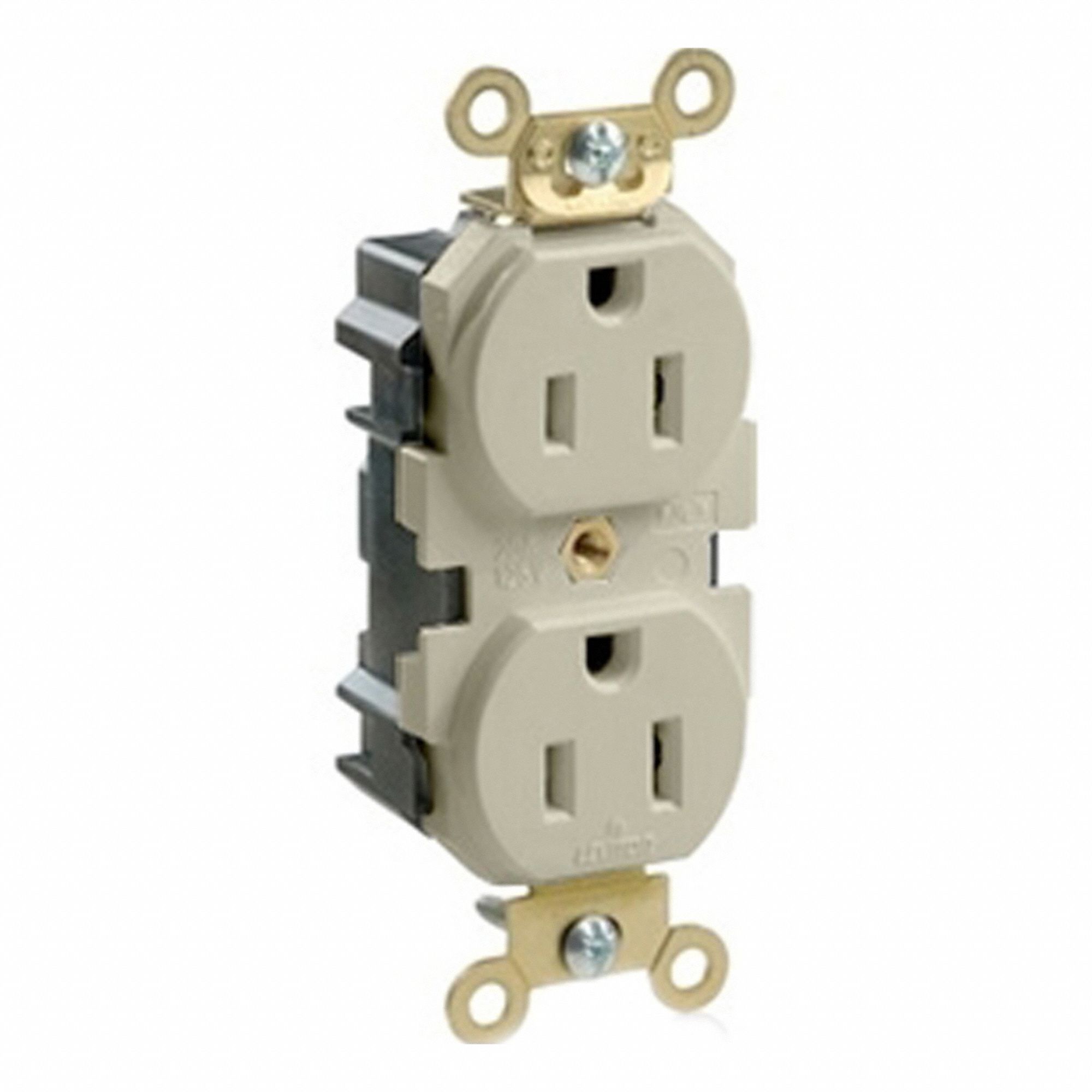 Lev-Lok Rec 15A 125V Self-Gr Ivr