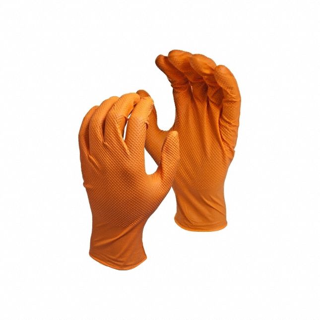 DisposableGloves Orange M Size9-1/2 PK50