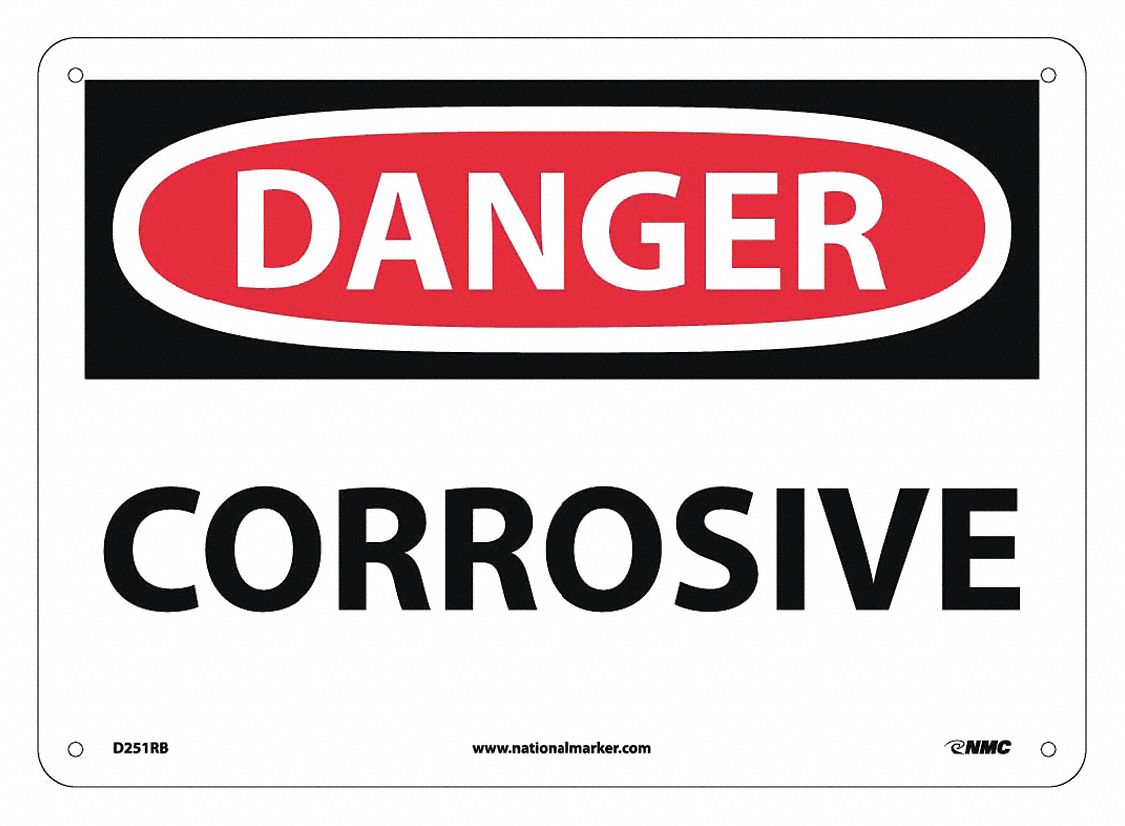 Danger Corrosive Sign - Grainger