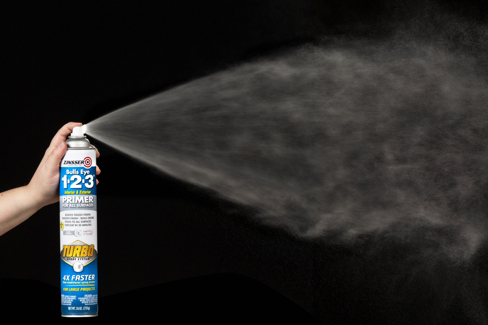 ZINSSER Spray Primer Exterior/Interior, Spray Primer, Gray, Concrete