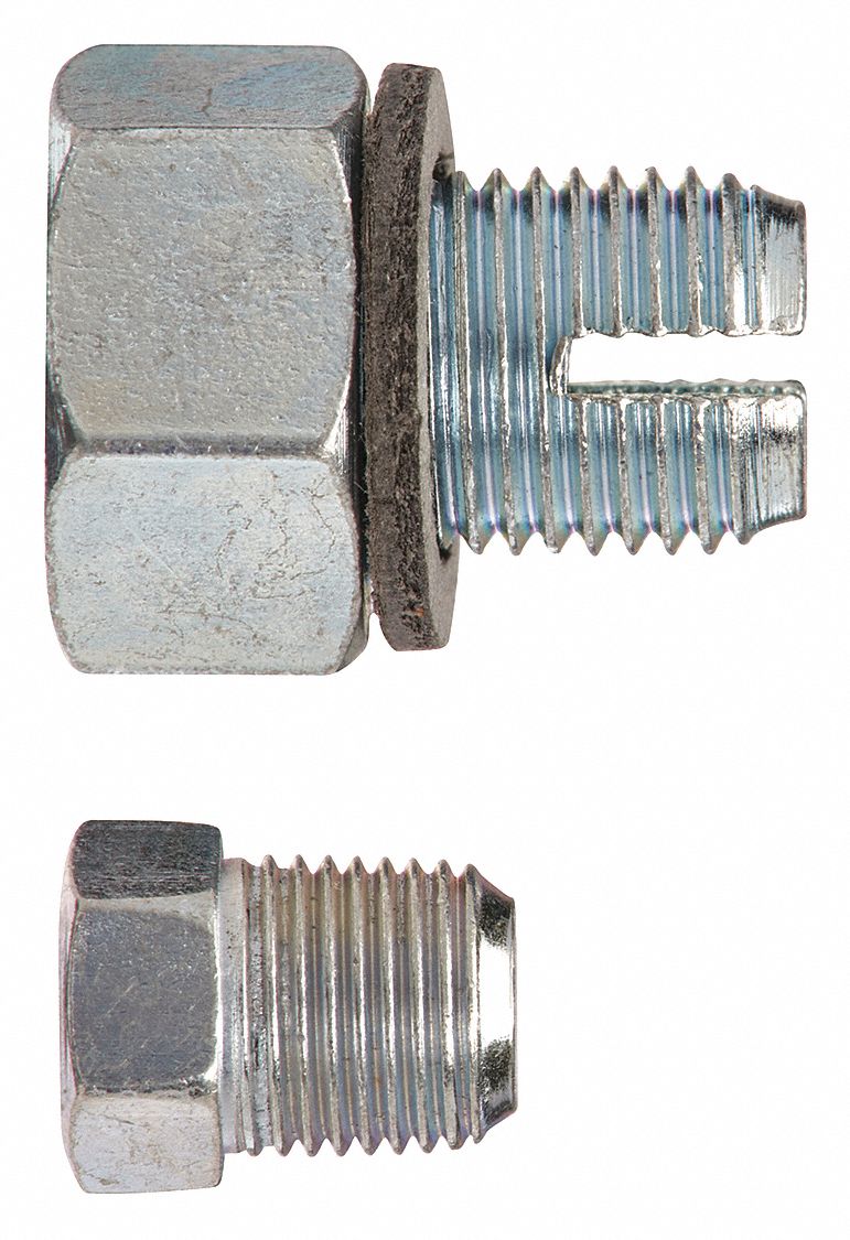 Single Oversized Piggyback, 1/2"20 Thread Size, Oil Drain Plug