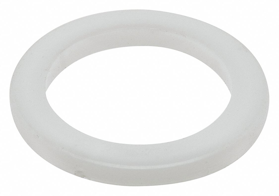 Oil Drain Gasket: Nylon, 14 mm Inside Dia, White, 10 PK