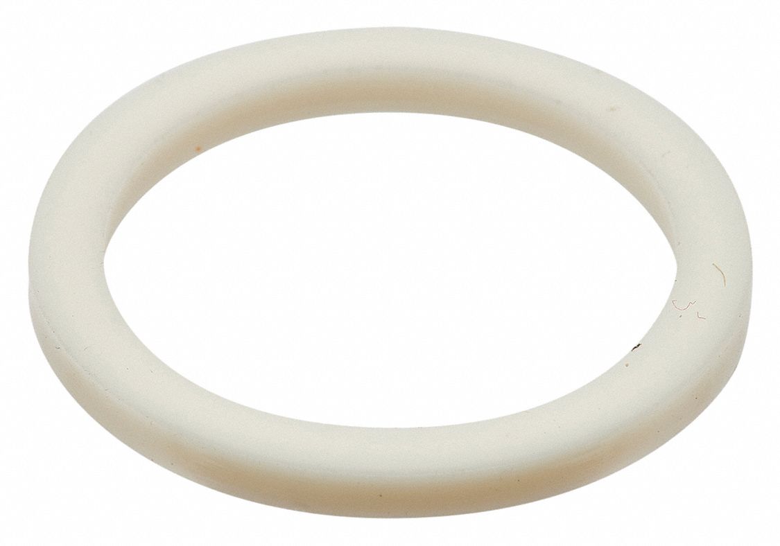 Oil Drain Gasket: Nylon, 7/8 in Inside Dia, White, 10 PK
