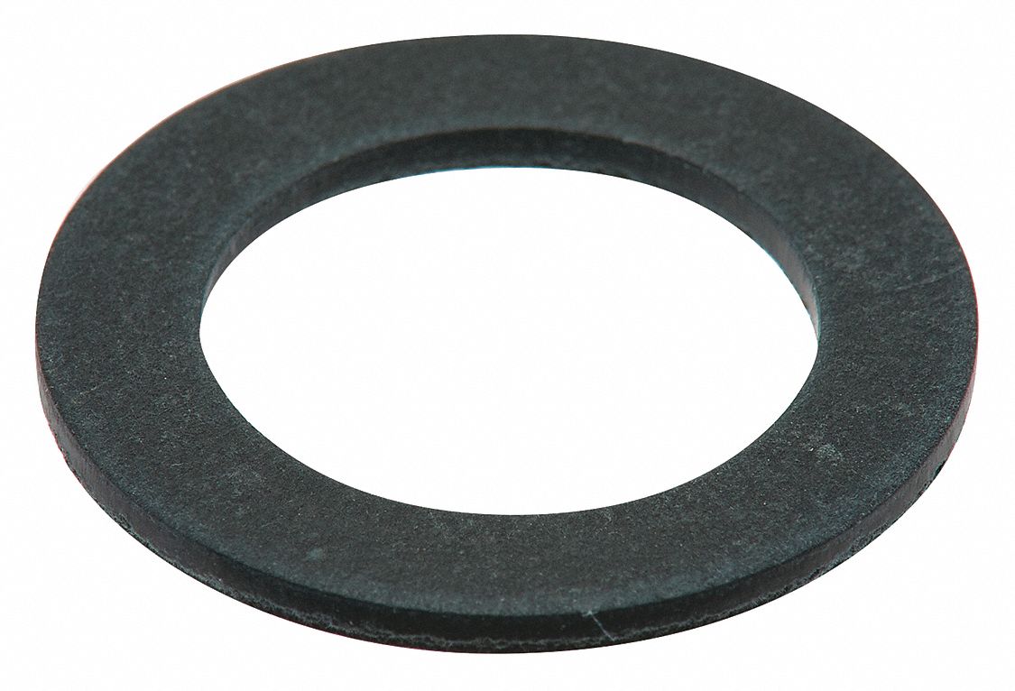 Oil Drain Gasket: Fiber, 18 mm Inside Dia, Black, 10 PK