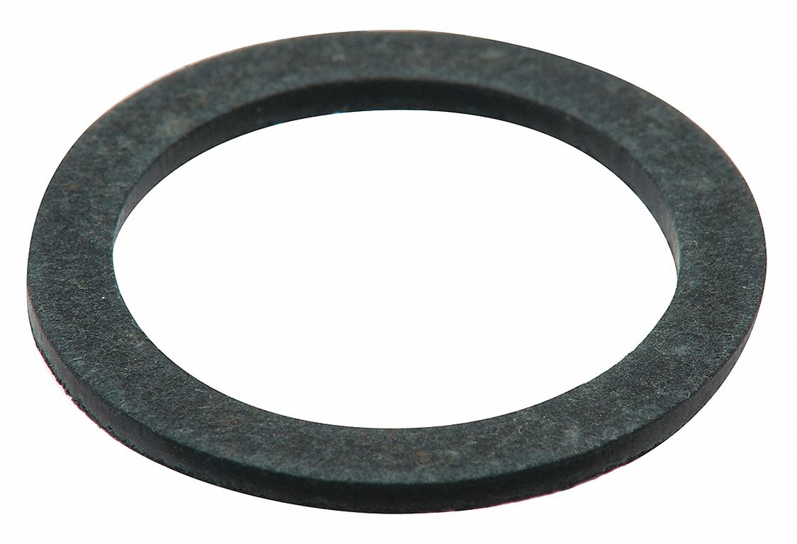 Oil Drain Gasket: Fiber, 20 mm Inside Dia, Black, 10 PK