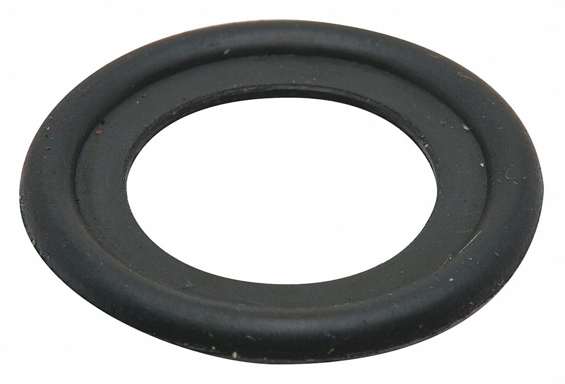 Oil Drain Gasket: Rubber, 14 mm Inside Dia, Black, 10 PK