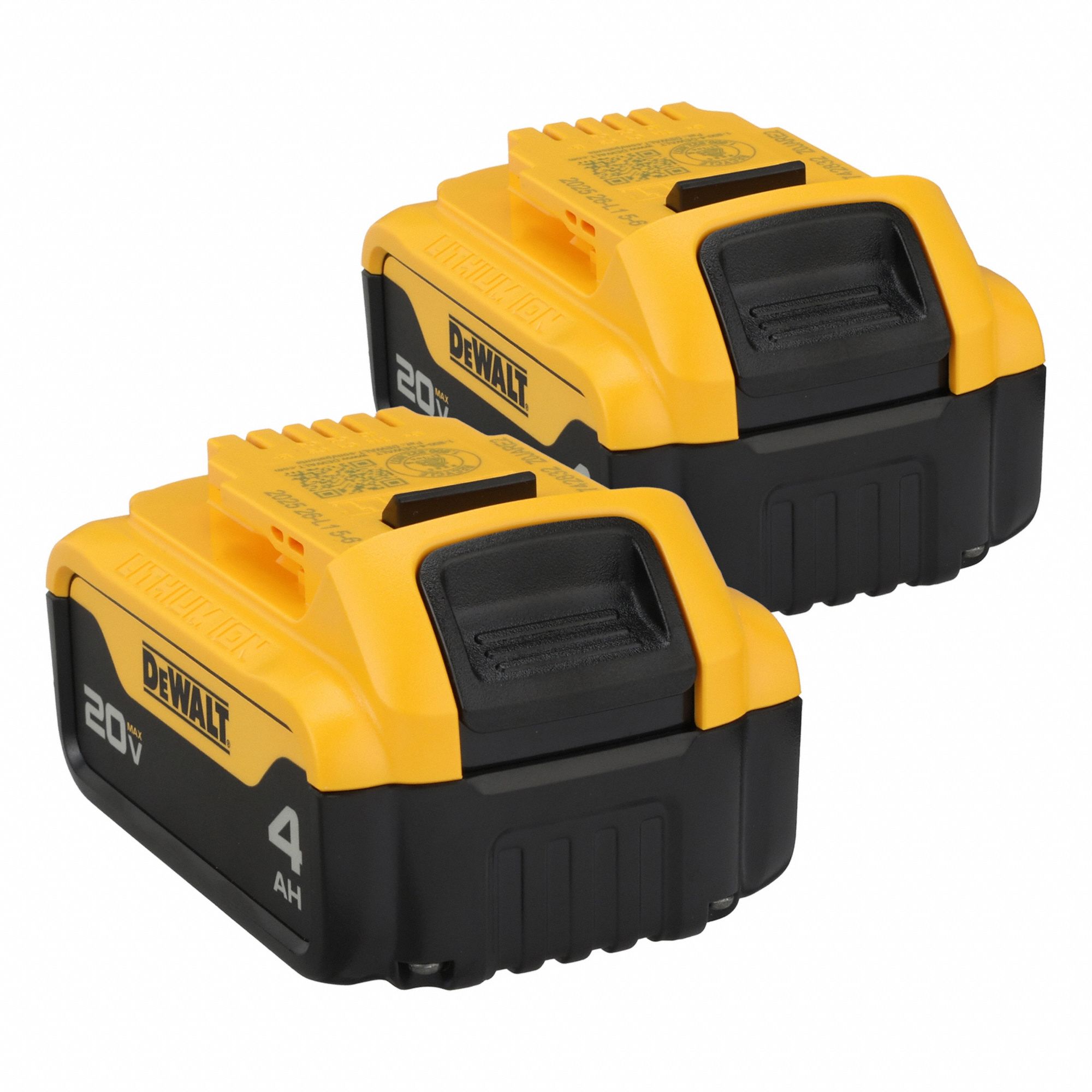 Battery: 20V MAX*, 8 Ah, 2 Batteries Included, 20V DC, 2 PK