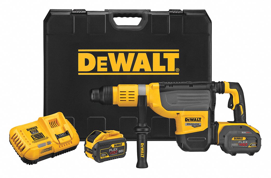 DEWALT, DHandle, 60 V, Cordless Hammer Drill 55AC80DCH773Y2 Grainger