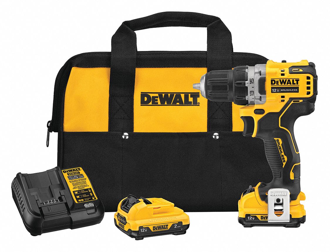 DEWALT 12V DC Subcompact Premium Drill Kit 55AC82 DCD701F2